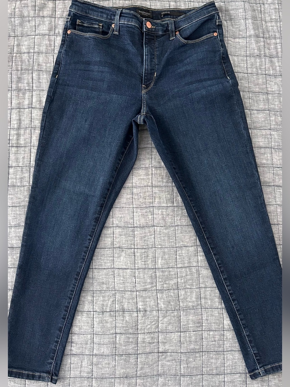 Banana Republic Premium Denim Mid Rise Skinny Jeans Size 31 Dark Wash